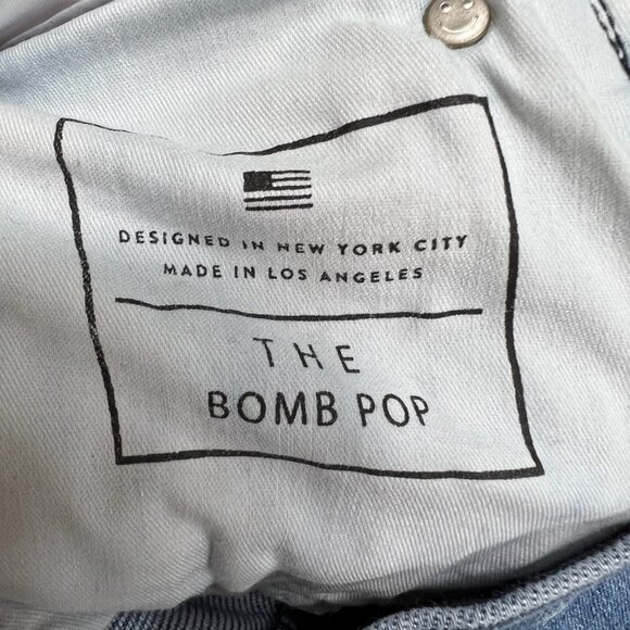 Ayr The Bomb Pop Straight Leg Distressed Raw Hem Jeans Size 31 - Picture 5 of 7